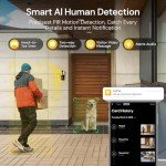 Anyfree 2025 Hello Wireless Doorbell Camera with Solar