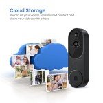 Hubposh Wi-Fi Smart Video Doorbell with Two-Way Audio