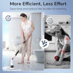 Cordless Electric Spin Scrubber with 8 Brush Heads