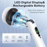 Cordless Electric Spin Scrubber with 8 Brush Heads