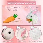 Realistic Interactive Bunny Toy - Pink