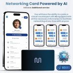 MiDoble Digital Business Card - Tap to Share - AI Assistant - Networking Powered by AI - Connect With People - Tap NFC or Scan QR - iPhone & Android