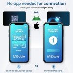 MiDoble Digital Business Card - Tap to Share - AI Assistant - Networking Powered by AI - Connect With People - Tap NFC or Scan QR - iPhone & Android