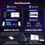 ATOTOZONE CB6 CarPlay AI Box&Android AI Box, Wireless CarPlay/Android Auto Adapter, Plug & Play CarWave Car Smart Box with AI DriveChat, GPS Track, Android 13, 2 BT, 4G LTE, 8G+128G, Black