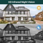 SonoxJunan HD Video Doorbell Wireless, 2.4Ghz WiFi Doorbell Camera Indoor Chime,Two-Way Audio, IP66 Weather Resistance, IR Night Vision, AI Human Detection (1080P)