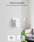 REOLINK Video Doorbell WiFi Camera - Wired 2K Outdoor, 5G&2.4G WiFi, 4:3 Wide View Angle, Smart Detection, Local Storage, No Subscription Front Door Home Security, Customized Chime V2