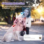 BoldHero Video Doorbell Camera 1080p Wireless Wi-Fi Camera with AI Motion Detection, Cloud Storage, Two Way Talk, Night Vison,2.4G Wi-Fi