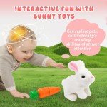 mugroxa Bunny - My Realistic Bunny Toy, Interactive Bunny Realistic Bunny - Jumping, Twitching, and Shaking Ears, Bunny Realistic Bunny Toy, Bunny Realistic Bunny, Realistic Bunny Toys