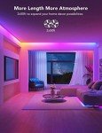 Govee 100ft RGBIC LED Strip Lights, Smart LED Lights Work with Alexa and Google Assistant, LED Lights for Bedroom WiFi App Control Segmented DIY Multiple Colors, Color Changing Light, (2 x 50ft)