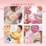 mugroxa Bunny - My Realistic Bunny Toy, Interactive Bunny Realistic Bunny - Jumping, Twitching, and Shaking Ears, Bunny Realistic Bunny Toy, Bunny Realistic Bunny, Realistic Bunny Toys