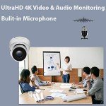 GW Security 8 Channel Smart AI PoE NVR Ultra-HD 4K (3840x2160) Security Camera System with 8 x 4K (8MP) 2160P Face Recognition/Human/Vehicle Detection Waterproof Microphone IP Dome Camera