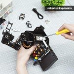 Robotic Arm with Arduino UNO, 5DOF/Axis AI Smart Robot Arm Open Source STEM Educational Building Robotics & Engineering Kits, Science/Coding/Programming Set, miniArm Standard Kit