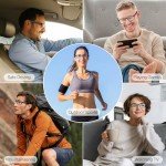 Bluetooth Audio Smart Blue Light Glasses for Men & Women, Blue Light Filtering & Open Ear Sound Smart Glasses with Mic & Speakers - Touch & Voice Assistant Compatible for Office,Music,Answering Calls