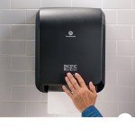 Pacific Blue Ultra 8" High-Capacity Automated Touchless Paper Towel Dispenser by GP PRO (Georgia-Pacific); Black; 59590; 12.9" W x 9" D x 16" H; 1 Dispenser