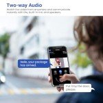 HubFlashy 1080P Wireless Doorbell Video Camera, AI Human Detection, Chime Ringer Included, 2.4G WiFi, Night Vision, Instant Alerts, 2-Way Audio, Cloud Storage, Indoor Outdoor Surveillance