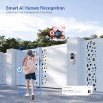 HubFlashy 1080P Wireless Doorbell Video Camera, AI Human Detection, Chime Ringer Included, 2.4G WiFi, Night Vision, Instant Alerts, 2-Way Audio, Cloud Storage, Indoor Outdoor Surveillance