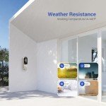 HubFlashy 1080P Wireless Doorbell Video Camera, AI Human Detection, Chime Ringer Included, 2.4G WiFi, Night Vision, Instant Alerts, 2-Way Audio, Cloud Storage, Indoor Outdoor Surveillance