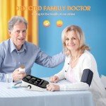 Blood Pressure Machine, Automatic Upper Arm Blood Pressure Monitor with 2x199 readout, 4.5 inch Backlit Large Screen Adjustable Large Cuff 9 to 17 inches - arrhythmia and Home Hypertension Detector