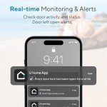 ULTRALOQ Bolt NFC Smart Lock, Built-in WiFi Keyless Entry Door Lock with Door Sensor, Smart WiFi Deadbolt, Smart Home Automation, 10 Months Battery, IP65 Waterproof