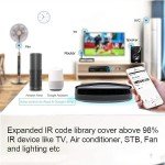FRANKEVER IR Remote Control Universal-Hub with Temperature Humidity Sensor,Upgraded Smart Home Automation WiFi Infrared Blaster for TV Air Conditioner STB Audio,Compatible with Alexa,Google Home