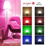Sengled Light Bulb, S1 Auto Pairing with Alexa Devices, Color Changing , Smart Light that Work with , Bluetooth Mesh Smart Home Lighting, E26 60W Equivalent, 800LM, 4 Count (Pack of 1)