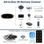 FRANKEVER IR Remote Control Universal-Hub with Temperature Humidity Sensor,Upgraded Smart Home Automation WiFi Infrared Blaster for TV Air Conditioner STB Audio,Compatible with Alexa,Google Home