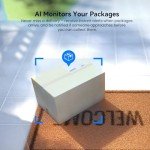 ClipBlur 1080p Dual Camera Wireless Video Doorbell with Chime, 2.4G Wi-Fi, Color Night Vision, Intelligent Alerts Powered by AI, Two-Way Talk, Cloud Service