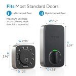 ULTRALOQ Bolt NFC Smart Lock, Built-in WiFi Keyless Entry Door Lock with Door Sensor, Smart WiFi Deadbolt, Smart Home Automation, 10 Months Battery, IP65 Waterproof