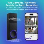 WYZE Wireless Duo Cam Video Doorbell (Chime Included), Battery Powered, 2K Full HD Video, 2 Cameras (People and Package), 2-Way Audio, Color Night Vision