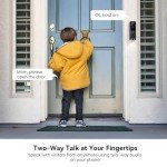 ClipBlur 1080p Dual Camera Wireless Video Doorbell with Chime, 2.4G Wi-Fi, Color Night Vision, Intelligent Alerts Powered by AI, Two-Way Talk, Cloud Service