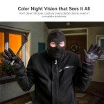 ClipBlur 1080p Dual Camera Wireless Video Doorbell with Chime, 2.4G Wi-Fi, Color Night Vision, Intelligent Alerts Powered by AI, Two-Way Talk, Cloud Service