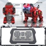 Lterfear Robot Dog for Kids, Remote Control Robot Rechargeable Programing Stunt Robo Dog with Sing, Dance, Touch Function, Robotic Dog Toy for Boys Ages 5 6 7 8 9 10+ Birthday Gifts, Red