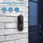 BoldHero 1080p Video Doorbell Camera Wireless Wi-Fi Cam with, AI Motion Detection Two Way Talk, Night Vison, Cloud Storage, Battery Powered, 2.4G Wi-Fi only