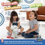 Team Power Voice Command Labrador Puppy Robot Dog - Interactive Plush Pet Kids Toys, Knows 6 Tricks and Likes Walks, Stuffed Animal Toddler Toys for Girls and Boys 3 Year Old and Above Gifts