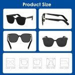 GetD Wireless Bluetooth Sunglasses for Men and Women,Smart Sunglasses Open Ear Voice Control and Calling with Speakers,Smart Audio Glasses with AI Assistant &Translation for Traveling Driving