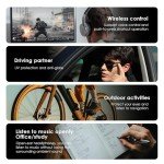 GetD Wireless Bluetooth Sunglasses for Men and Women,Smart Sunglasses Open Ear Voice Control and Calling with Speakers,Smart Audio Glasses with AI Assistant &Translation for Traveling Driving