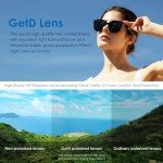 GetD Wireless Bluetooth Sunglasses for Men and Women,Smart Sunglasses Open Ear Voice Control and Calling with Speakers,Smart Audio Glasses with AI Assistant &Translation for Traveling Driving
