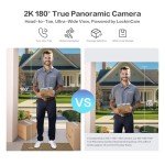 Lockin Veno Pro Palm Vein Video Smart Lock with 2K 180° Camera, Video Doorbell, Fingerprint Recognition, AI Motion Detection, IP65, App Control, 32GB Storage, No Extra Base Required, No Monthly Fee