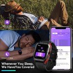 HIDAMEL Smart Watches for Men - (Answer/Make Calls) Rugged Military Designed, 5ATM Waterproof, 70+ Sports Modes, AI Voice Assistant, 1.85" HD Display, Compatible for Android and iOS