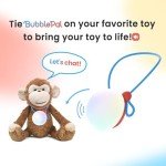 BubblePal Interactive AI Companion, Bring Fun Learning Companionship to Kids, Wearable to Plush Toys, Birthday Gift for Girls & Boys Age 3-12, Red