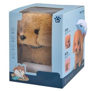 Lunafex Robot Dog, Realistic Robot Puppy, Nicoo - My Realistic Robot Puppy, Ai Robotic Dog, Robot Puppy That Acts Like A Real Puppy, 2025 New Robot Dog Robot Puppy for Adults, Walking, Barking (Gold)