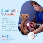 BubblePal Interactive AI Companion, Bring Fun Learning Companionship to Kids, Wearable to Plush Toys, Birthday Gift for Girls & Boys Age 3-12, Red