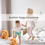 Grishay Goldenpal,Robot Puppy That Acts Like A Real Puppy, Nicoo - My Realistic Robot Puppy, Robotic Puppy Dog Realistic, Ai Robotic Dog, Walking, Barking, Tail Wagging (White)