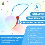 BubblePal Interactive AI Companion, Bring Fun Learning Companionship to Kids, Wearable to Plush Toys, Birthday Gift for Girls & Boys Age 3-12, Red