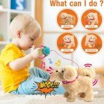 Lunafex Robot Dog, Realistic Robot Puppy, Nicoo - My Realistic Robot Puppy, Ai Robotic Dog, Robot Puppy That Acts Like A Real Puppy, 2025 New Robot Dog Robot Puppy for Adults, Walking, Barking (Gold)