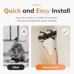 RYSE SmartCurtain | Motorized Curtain | Turn Your Current Curtains into Electric, Automated Drapes | Smart Home Smart Curtains Motorized Window Curtains | Phone App Enabled