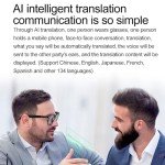 Haulvean Smart Glasses with 130+ Translation, AI Glasses with Music and Call Control Volumn Up and Down, 170mAh Multifunctional Bluetooth Smart Glasses for Men Women