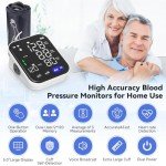 Blood Pressure Monitor, Automatic Arm Blood Pressure Monitors for Home Use Adjustable 17 Inch Blood Pressure Cuff, Voice Digital Blood Pressure Machine, FSA/HSA Eligible