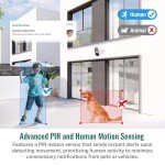 BotMelt 1080P Security Camera Wireless Outdoor with AI Human Detection, Live View, 2.4G WiFi, Home Security System, Instant Alerts, 2-Way Audio, Cloud Storage, Battery Powered (2 Pack)