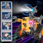 Demkia Robot Toys Building Set for Kids and Adults, Rechargeable 4-in-1 Remote & APP Controlled RC Wall Robotics Kit STEM Toys, Birthday Gifts for Boys Ages 6 7 8-12 (588 Pcs)